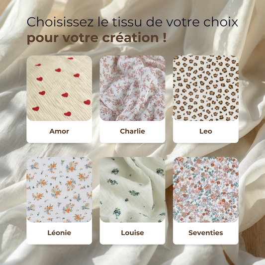 Coffret naissance "Nomade" - Tissu au choix