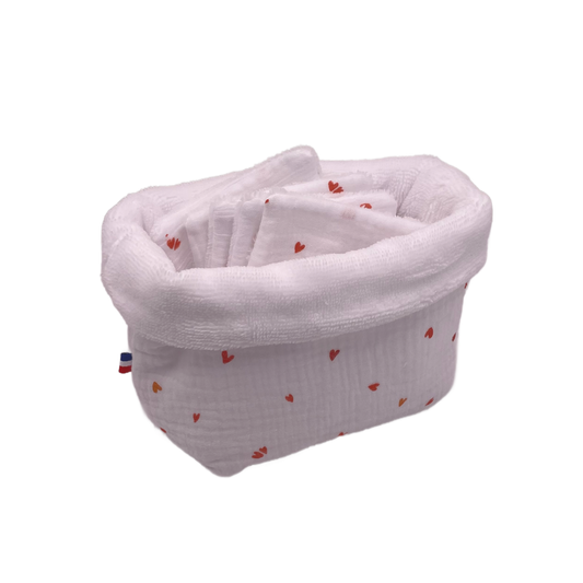 Panière à cotons - Love