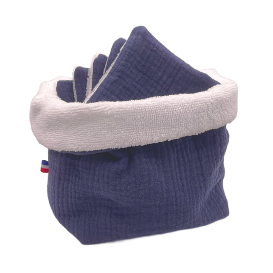Panière à cotons - Navy