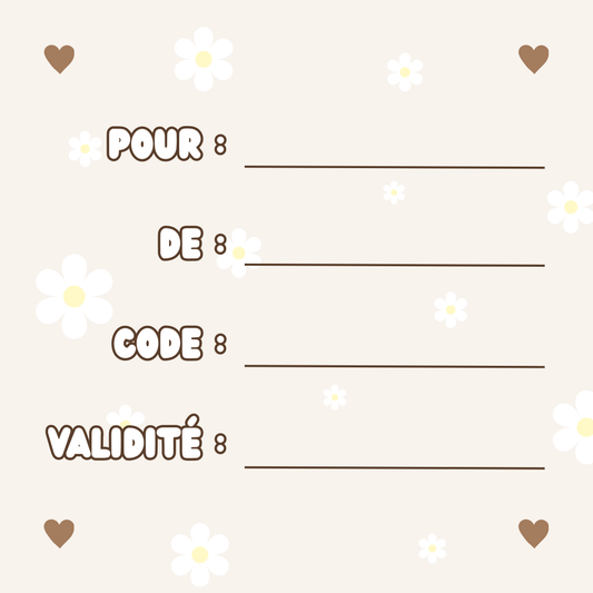 Carte cadeau de naissance