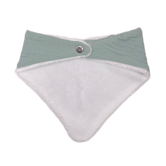 Bavoir bandana - Vert d'eau