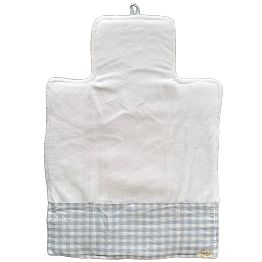 Matelas à langer - Vichy bleu