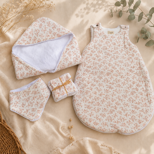 Coffret naissance "Douceur" - Tissu au choix