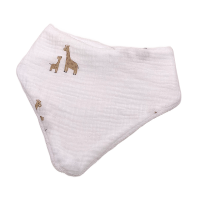Bavoir bandana - Girafe