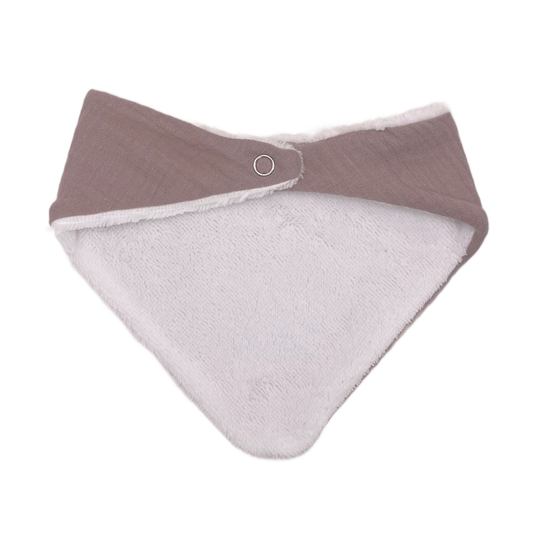 Bavoir bandana - Greige
