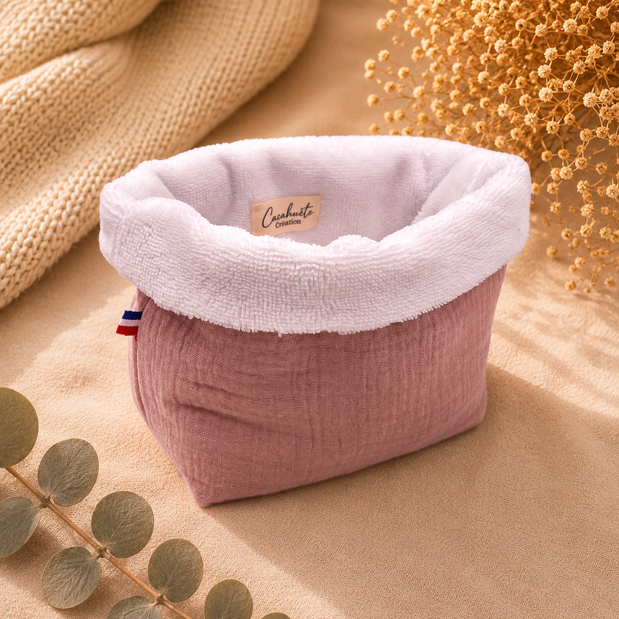 Panière à cotons - Petit prix