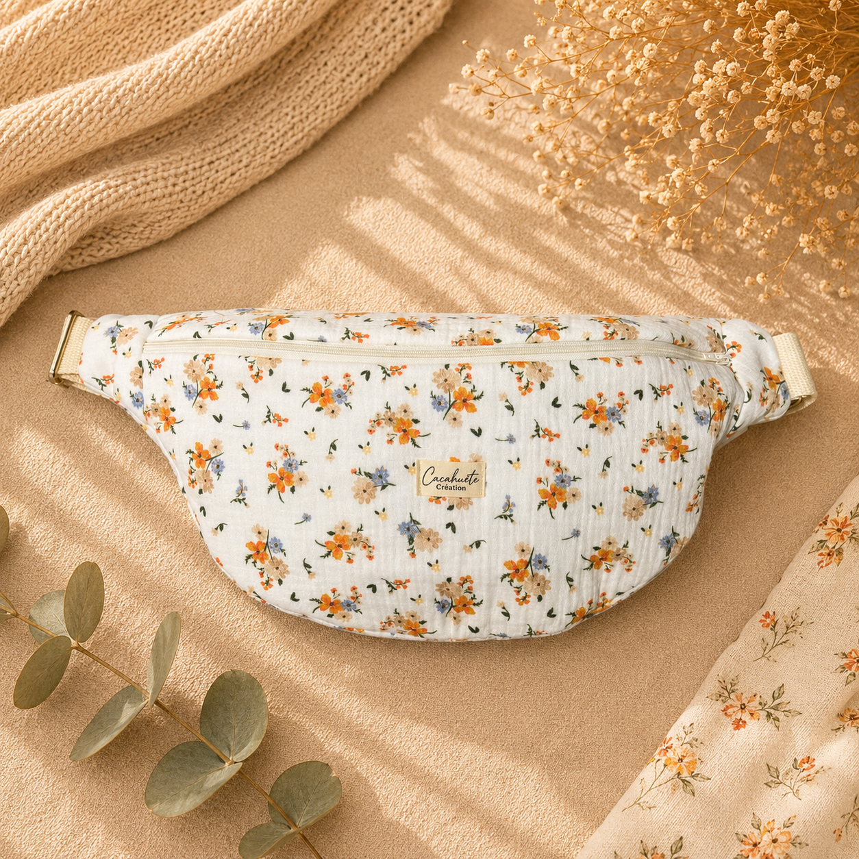 Sac banane XXL Mama Banana – Tissu au choix