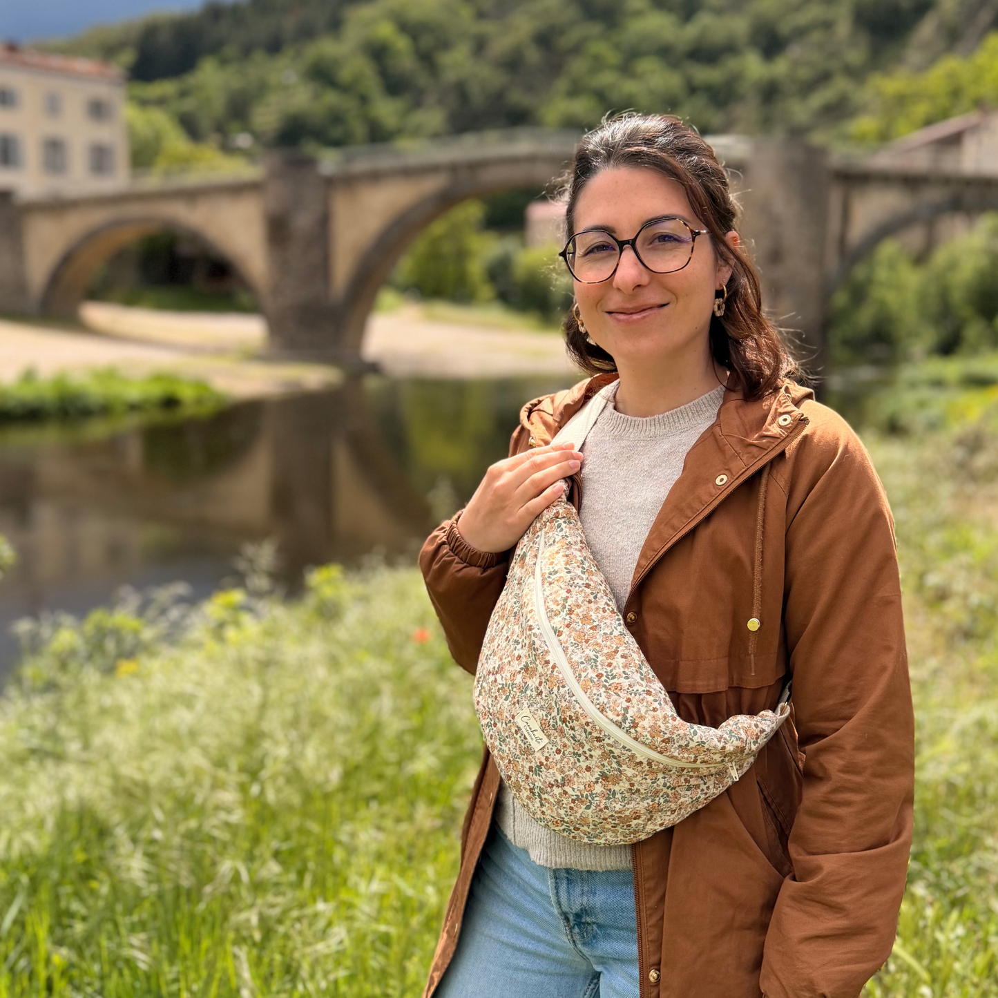 Sac banane XXL Mama Banana – Tissu au choix