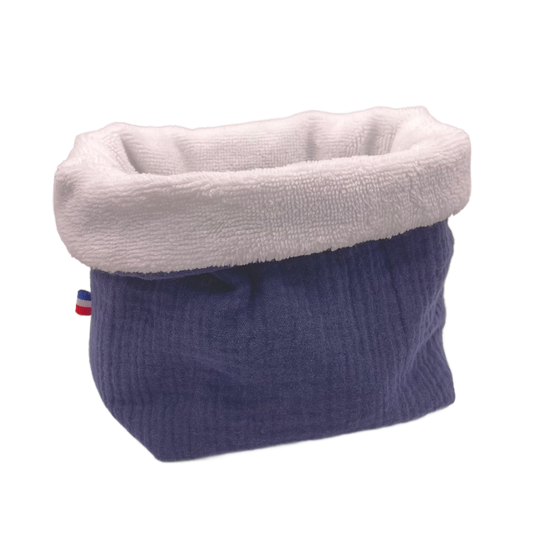 Panière à cotons - Navy