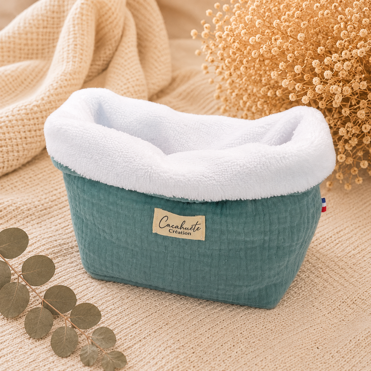 Panière à cotons - Petit prix