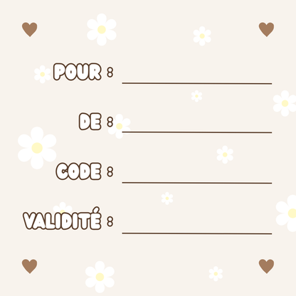 Carte cadeau de naissance