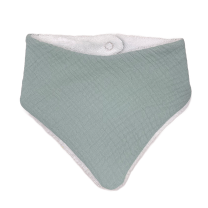 Bavoir bandana - Vert d'eau