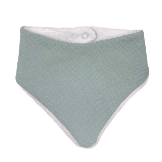 Bavoir bandana - Vert d'eau