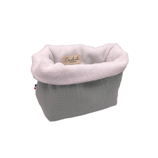 Panière à cotons - Vert d'eau