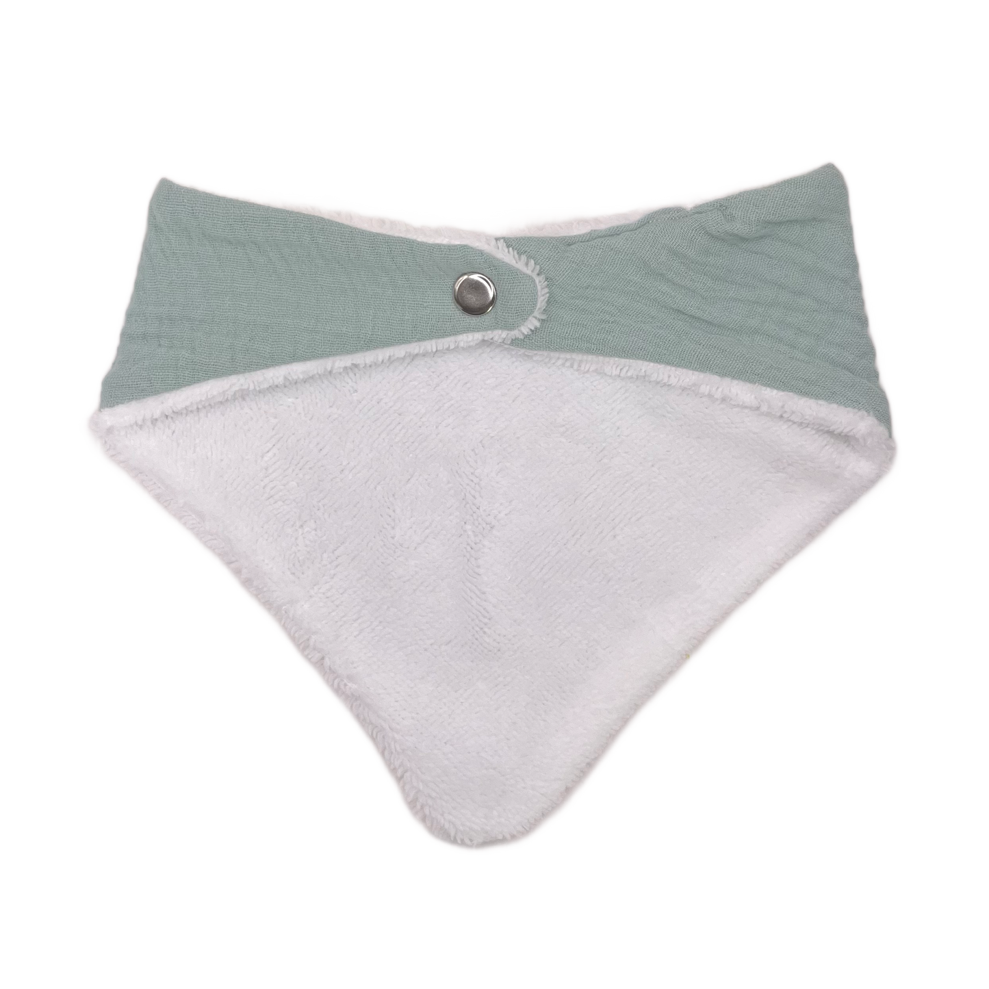 Bavoir bandana - Vert d'eau