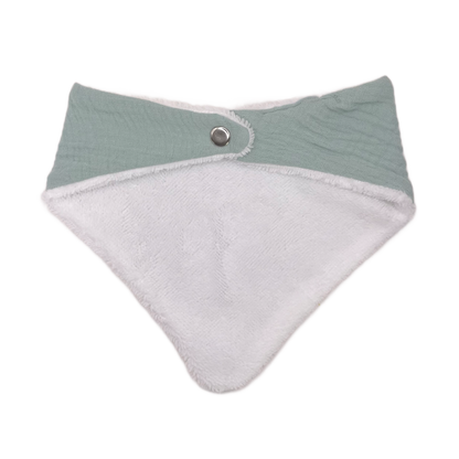 Bavoir bandana - Vert d'eau