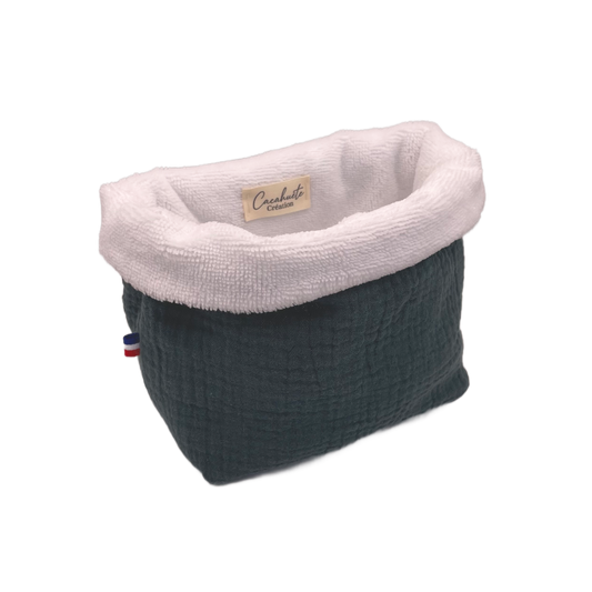 Panière à cotons - Vert forêt