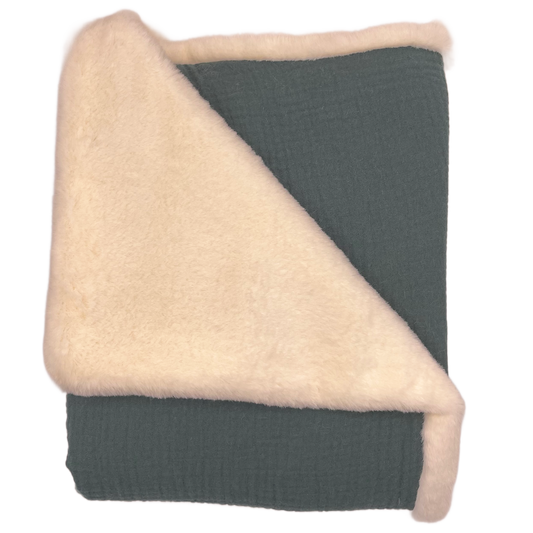 Couverture toute douce - Vert forêt