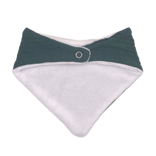 Bavoir bandana - Vert forêt