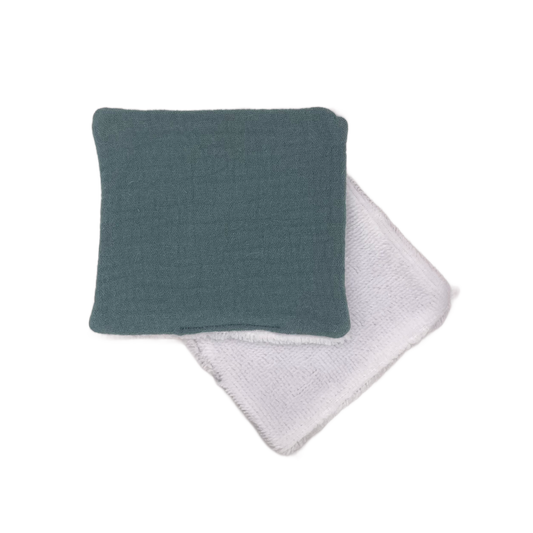 Cotons lavables - Vert forêt