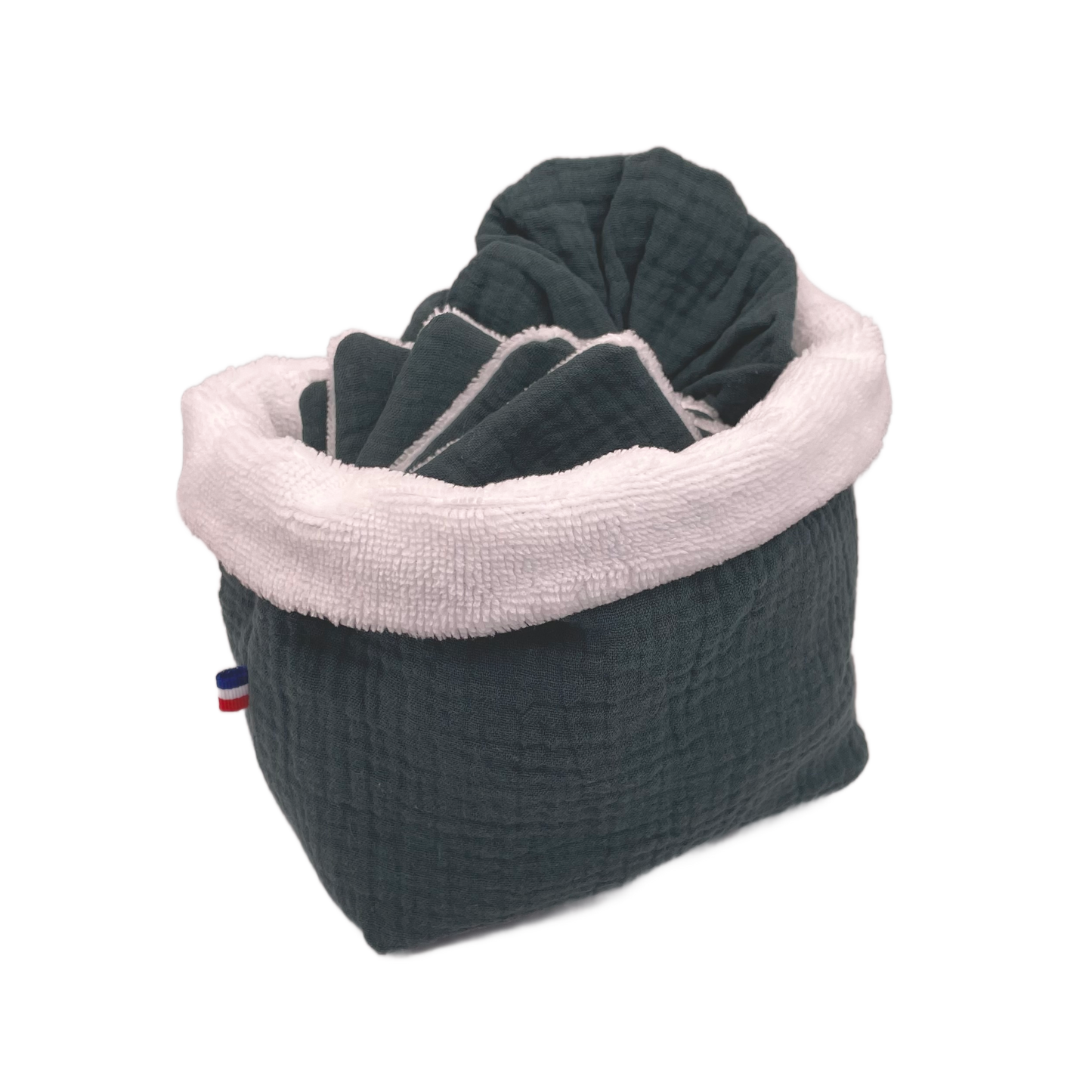 Panière à cotons - Vert forêt