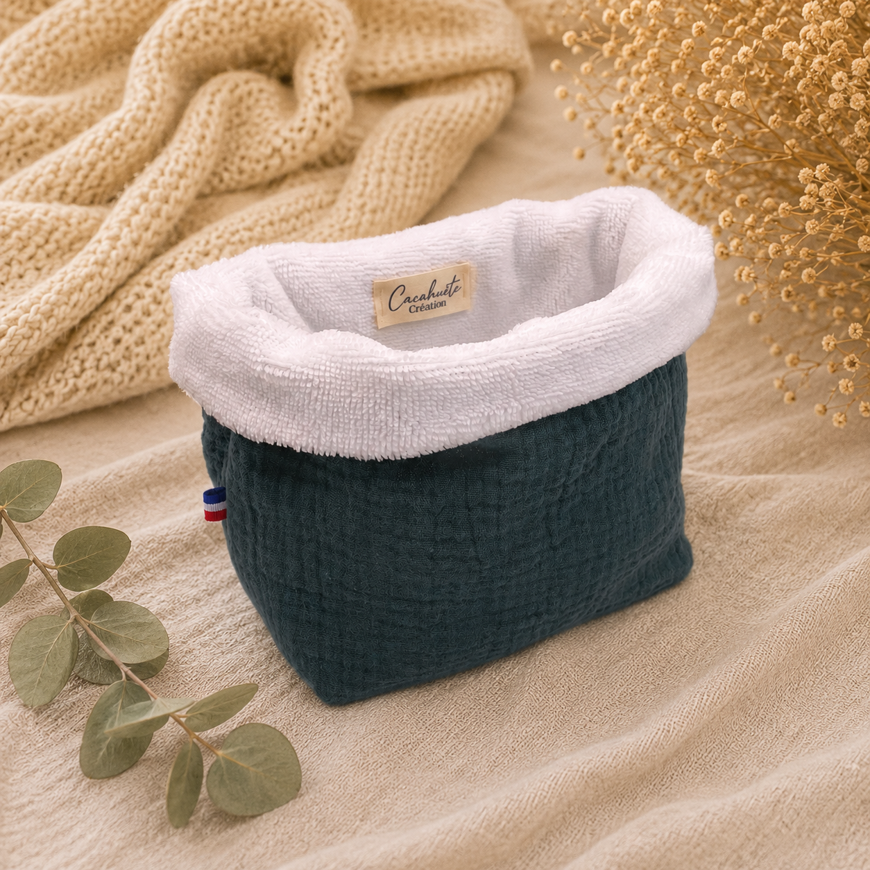 Panière à cotons - Petit prix